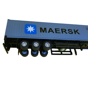 تریلی کانتینردار آبی مدل بنز آکتروس 1:50 Container Trailer Model Benz Actros_اسباب بازی